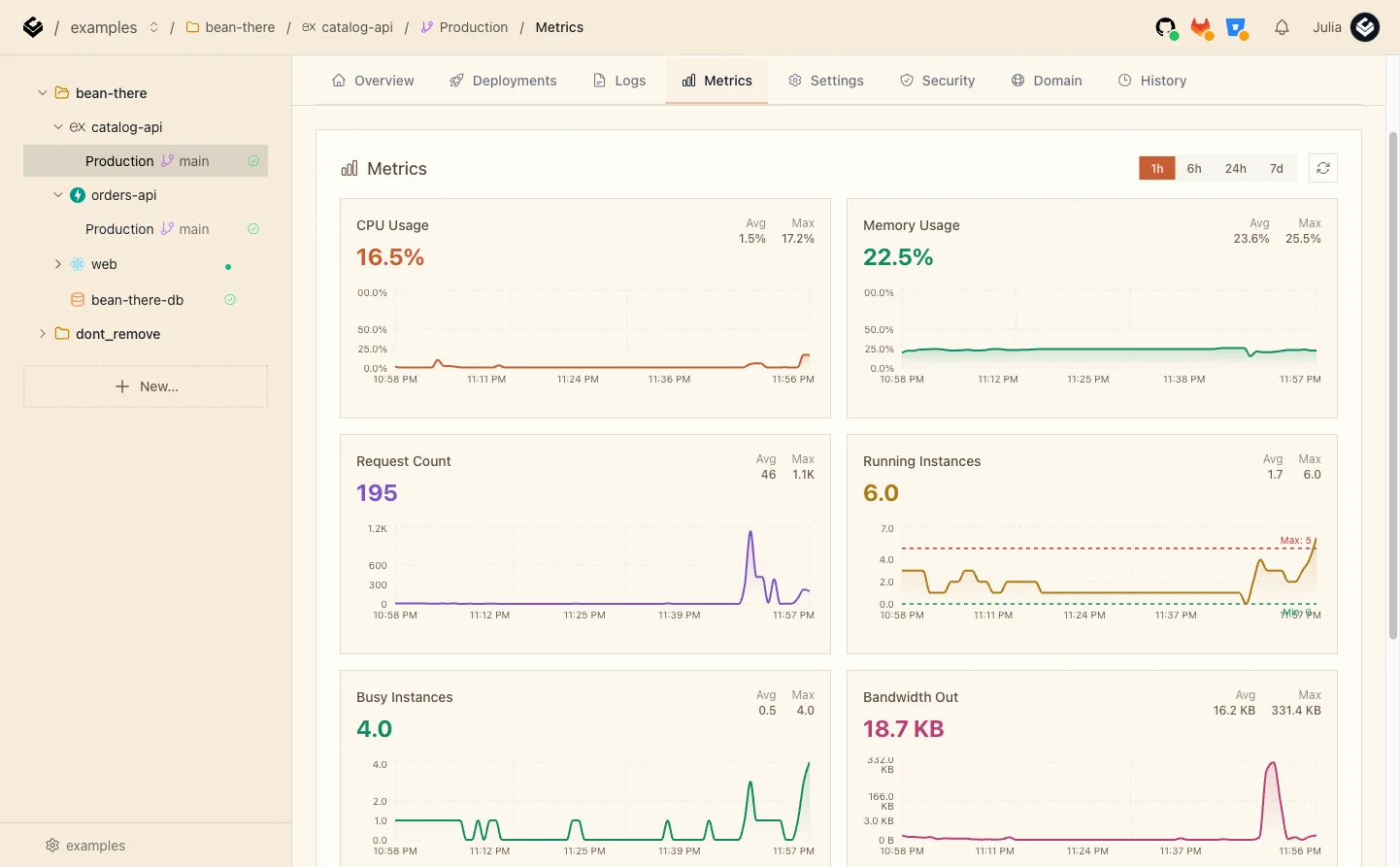 Logs and metrics where you deploy.