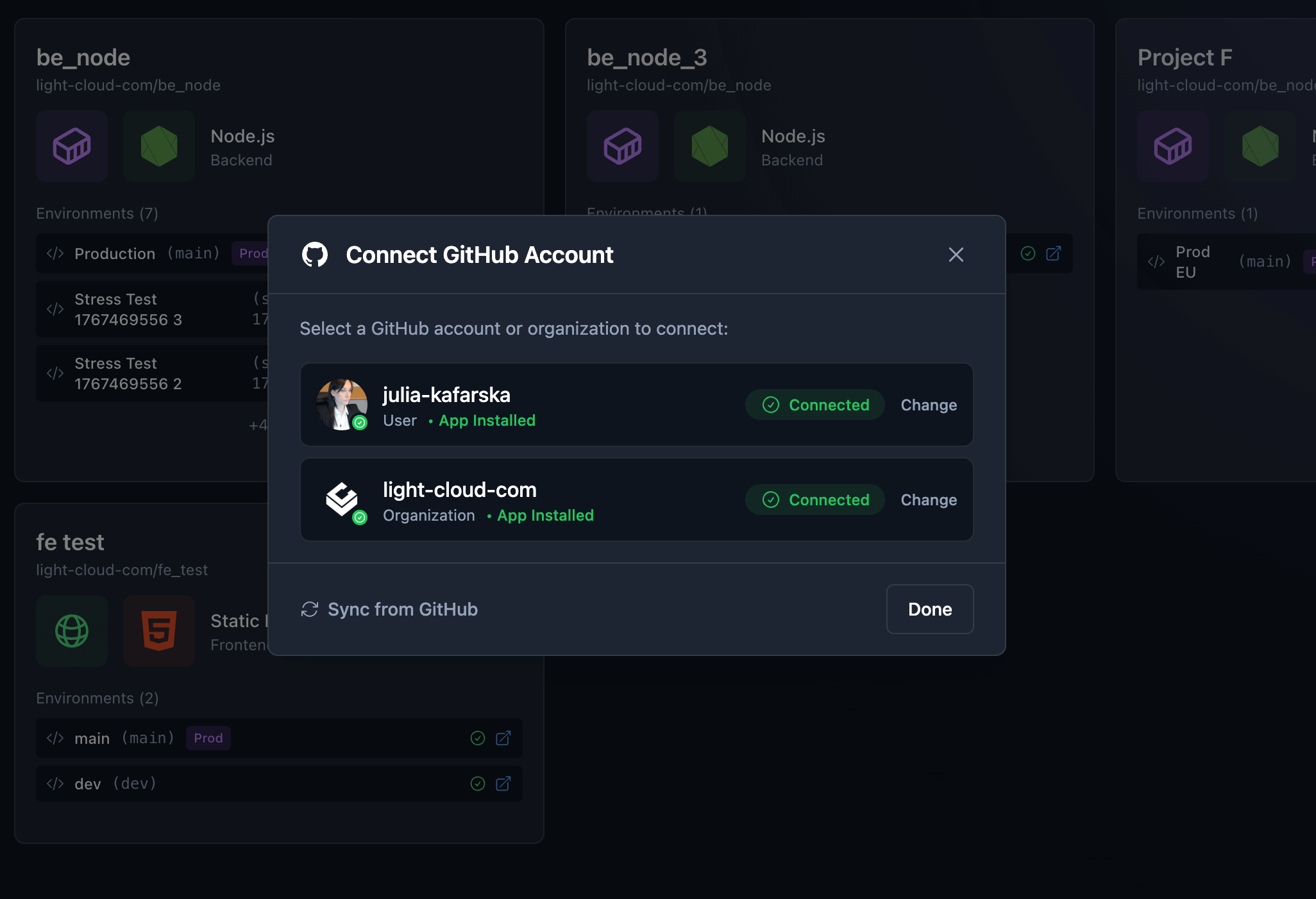 Deploying an app from a chat with Light Cloud